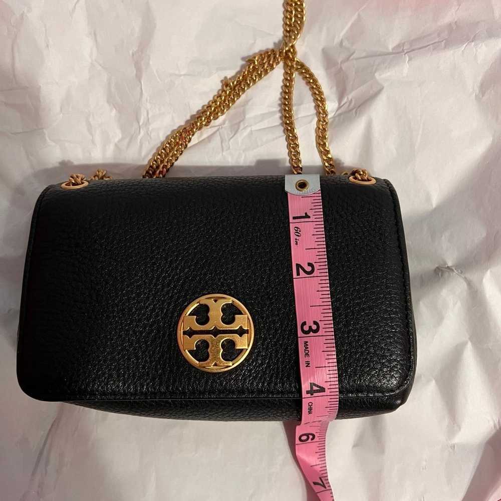 Tory Burch Chelsea black leather evening bag NWOT - image 9