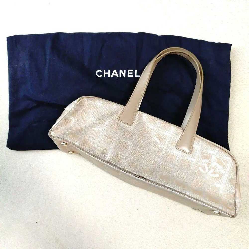 CHANEL Chanel Neutral Travel Line Handbag Tote Ba… - image 1