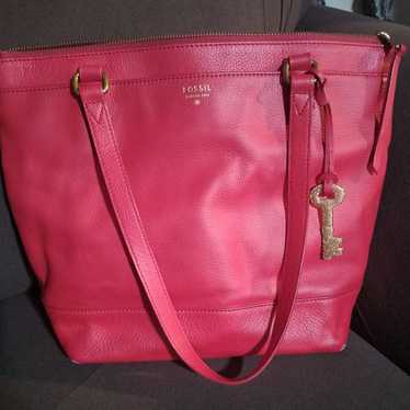 Fossil outlets Pink Italian Leather Sedona Handbag - New