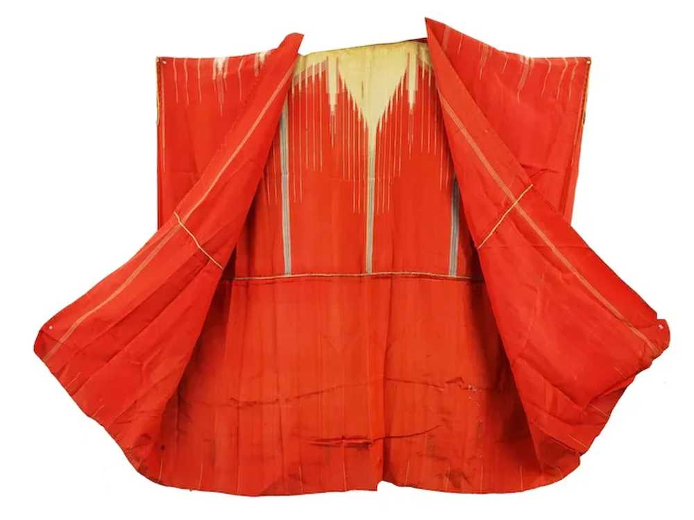 Arabic Islamic Moroccan Red And Gold Silk Robe - image 3