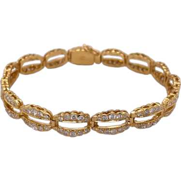 18K Yellow Gold Diamond Bracelet