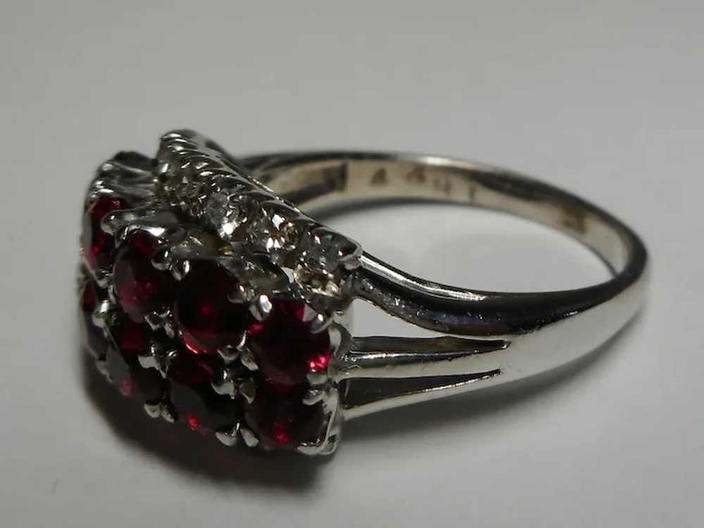 Ring white gold Diamond Natural Ruby - image 12