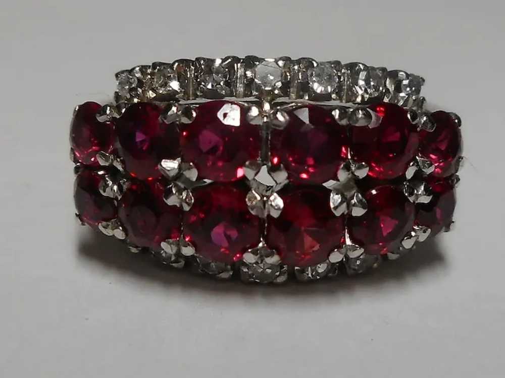 Ring white gold Diamond Natural Ruby - image 4