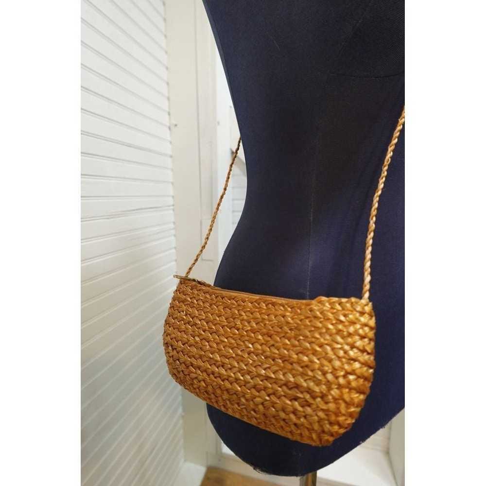 Vintage raffia crossbody mini purse - image 1