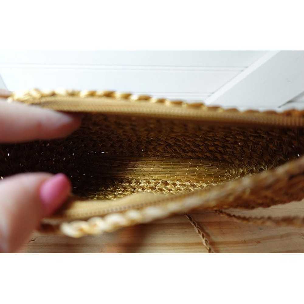 Vintage raffia crossbody mini purse - image 5