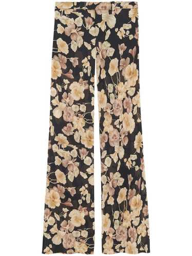 Saint Laurent Paris o1s1wg111124 Flared Pants Flor