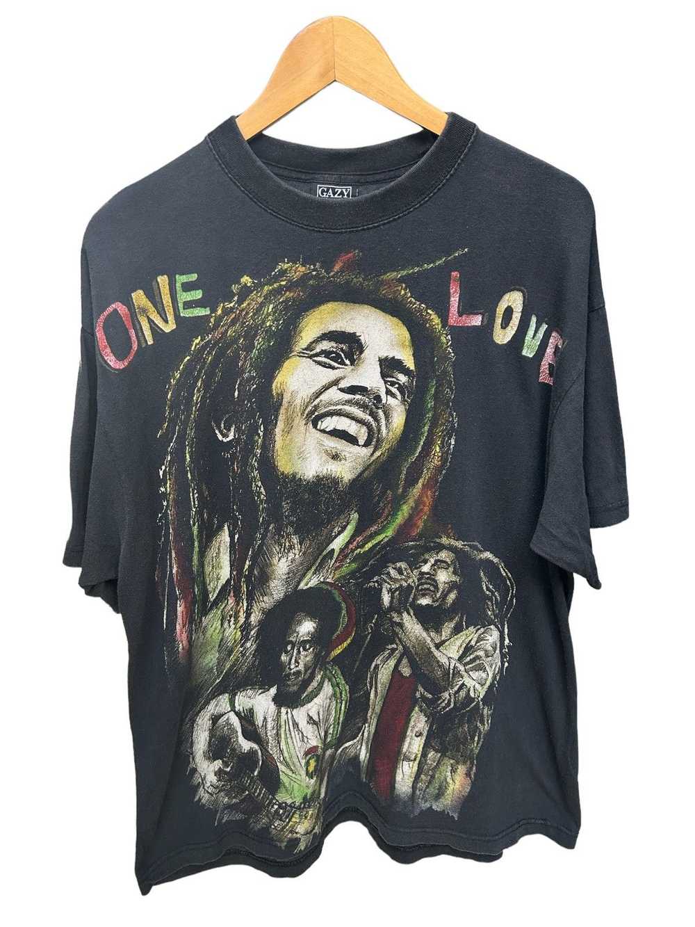 Bob Marley × Rap Tees × Vintage Vtg Bob Marley Ra… - image 1