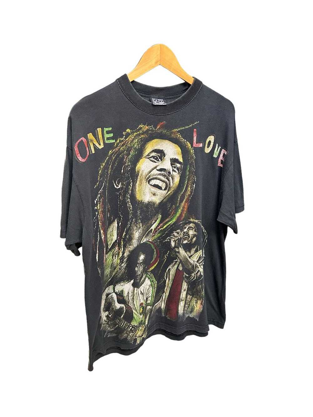 Bob Marley × Rap Tees × Vintage Vtg Bob Marley Ra… - image 2