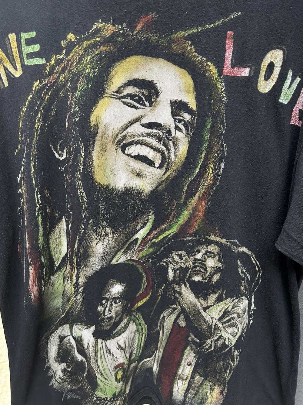 Bob Marley × Rap Tees × Vintage Vtg Bob Marley Ra… - image 5