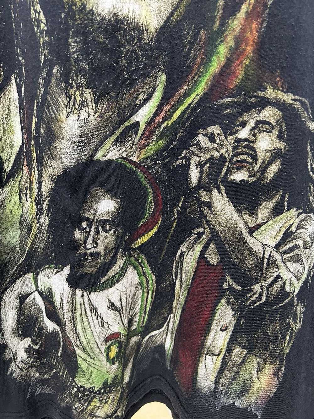 Bob Marley × Rap Tees × Vintage Vtg Bob Marley Ra… - image 8