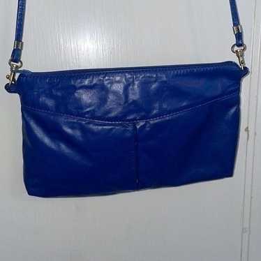 Vtg 70s or 80s Juliette royal blue leather crossbo