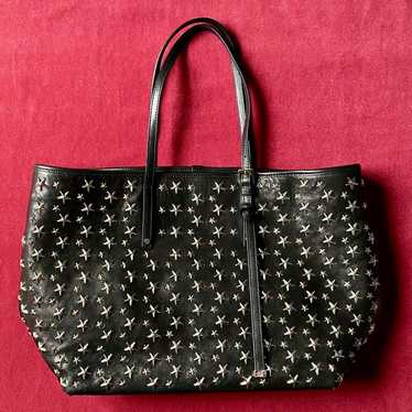 Used Jimmy Choo Tote Bag Sasha M Silver Studs