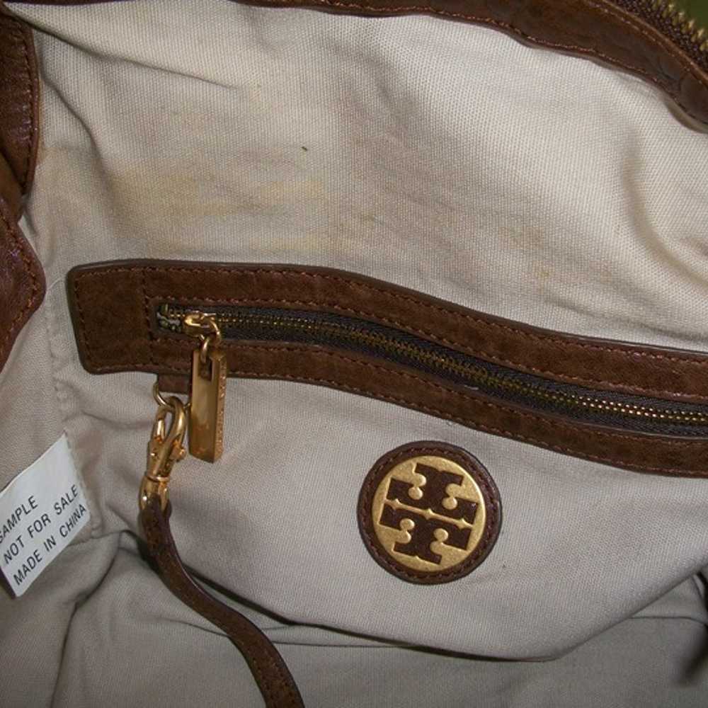 Tory Burch Brown Leather Satchel/Crossbody Bag - image 9