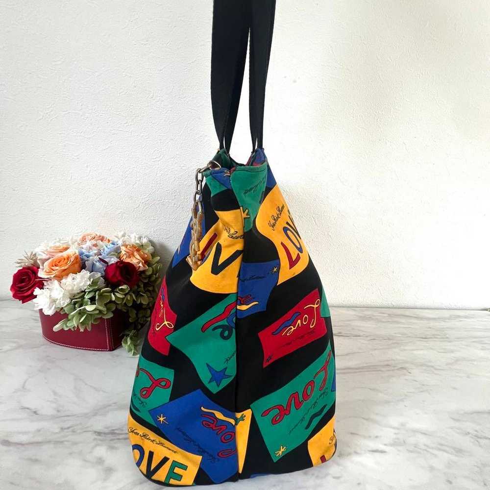 [YSL] Yves Saint Laurent Colorful Tote Bag Should… - image 4