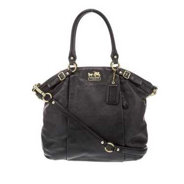 Coach Madison Leather Lindsey Satchel #18641 Blac… - image 1