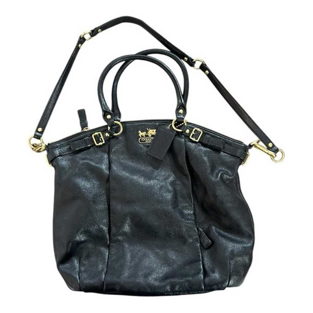 Coach Madison Leather Lindsey Satchel #18641 Blac… - image 2