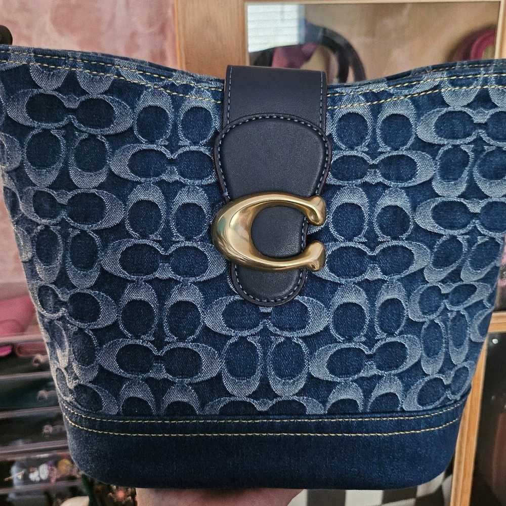 Coach denim tali only - image 2