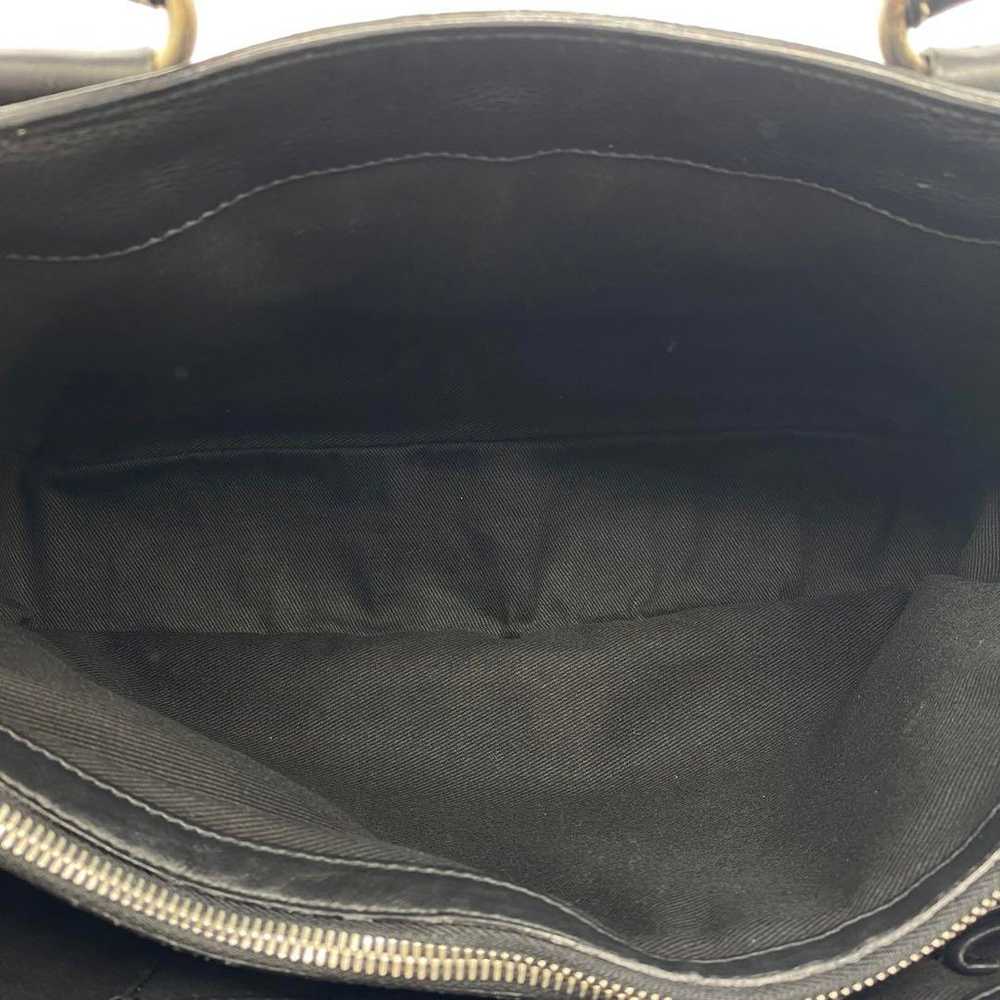 CELINE Handbag Boogie Bag Leather Black Triomphe - image 11