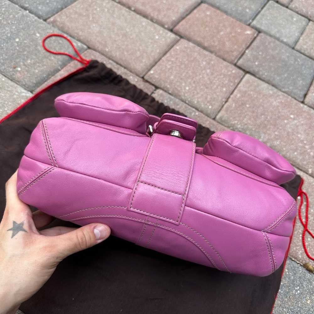 Vintage Y2k Coach Pink Soho Shoulder Buckle Bag - image 4