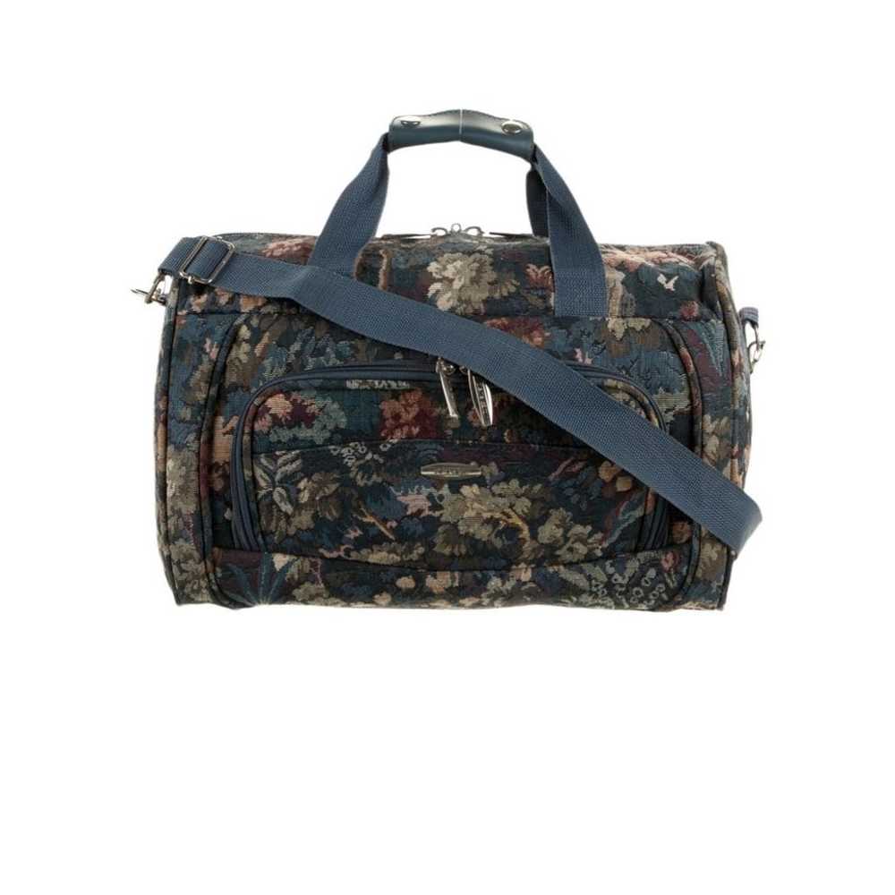 PIERRE CARDIN Floral Carry On Weekender Bag Vinta… - image 1