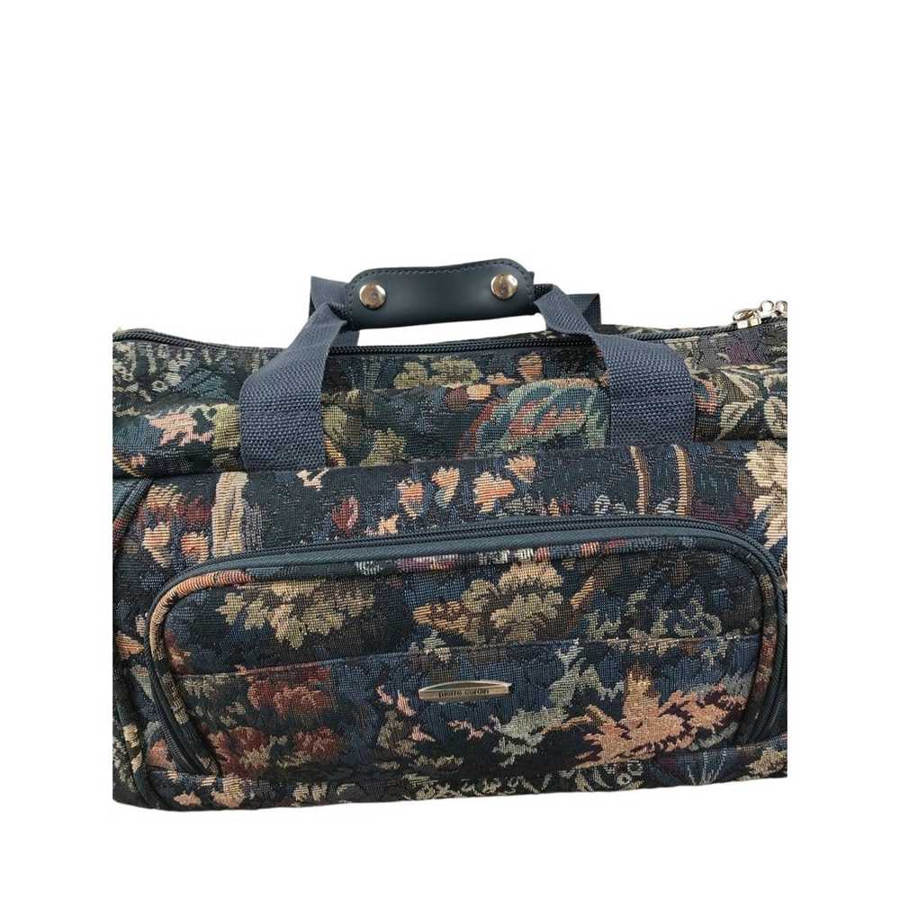 PIERRE CARDIN Floral Carry On Weekender Bag Vinta… - image 4