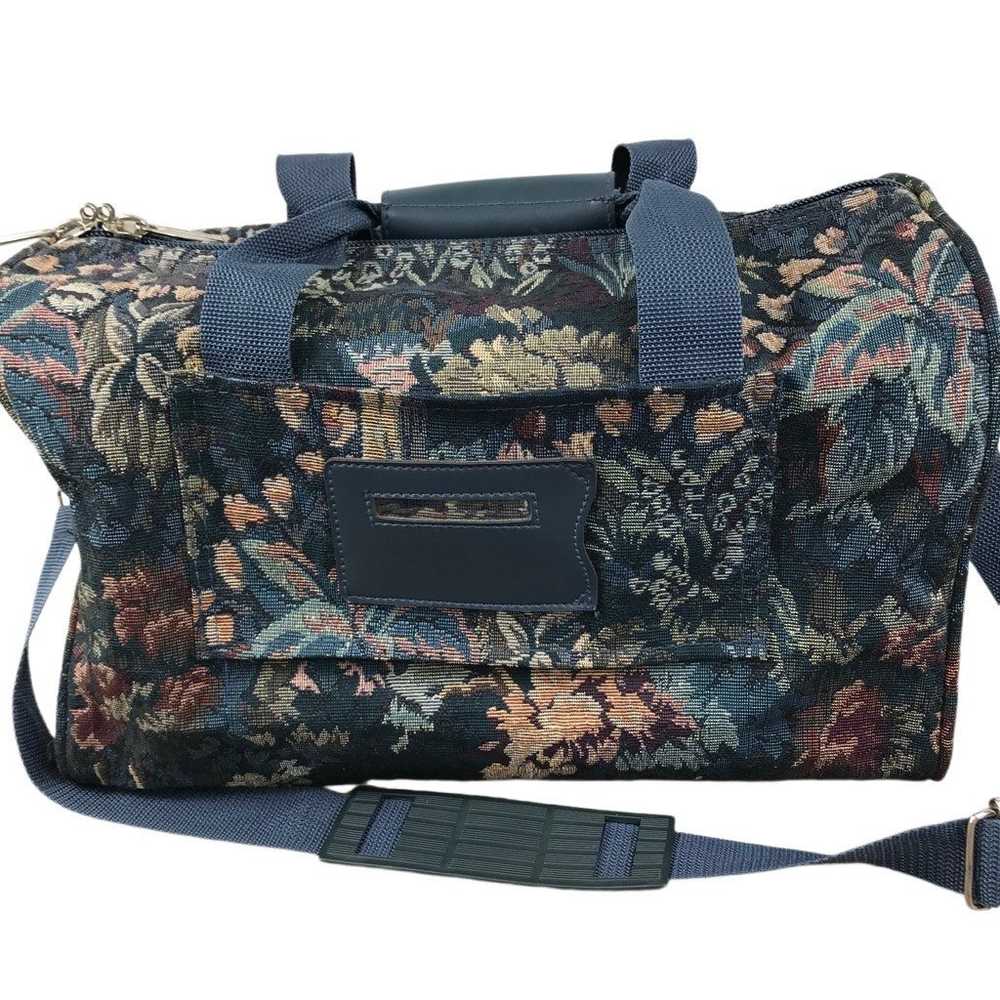 PIERRE CARDIN Floral Carry On Weekender Bag Vinta… - image 5