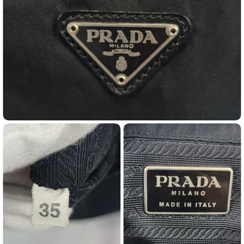 PRADA Backpack Logo Plate Tessuto Nylon Leather B… - image 10