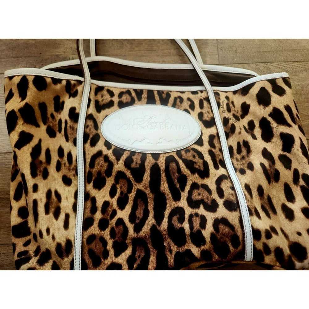 DOLCE GABBANA LEOPARD TOTE BAG - image 2