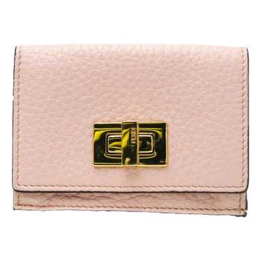 Fendi Peekaboo leather clutch bag