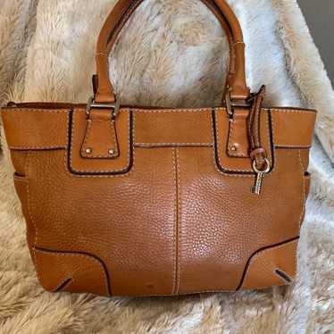 Vintage Fossil Leather Handbag - image 1