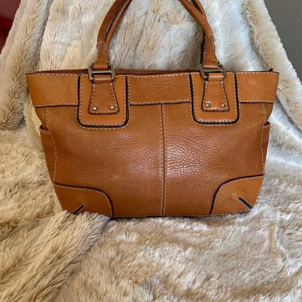 Vintage Fossil Leather Handbag - image 6