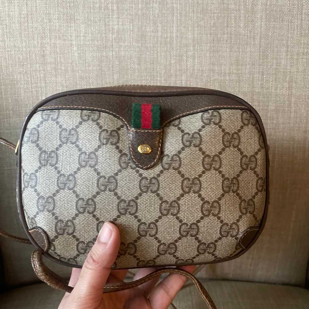 Authentic Gucci vintage web sherry line crossbody… - image 2