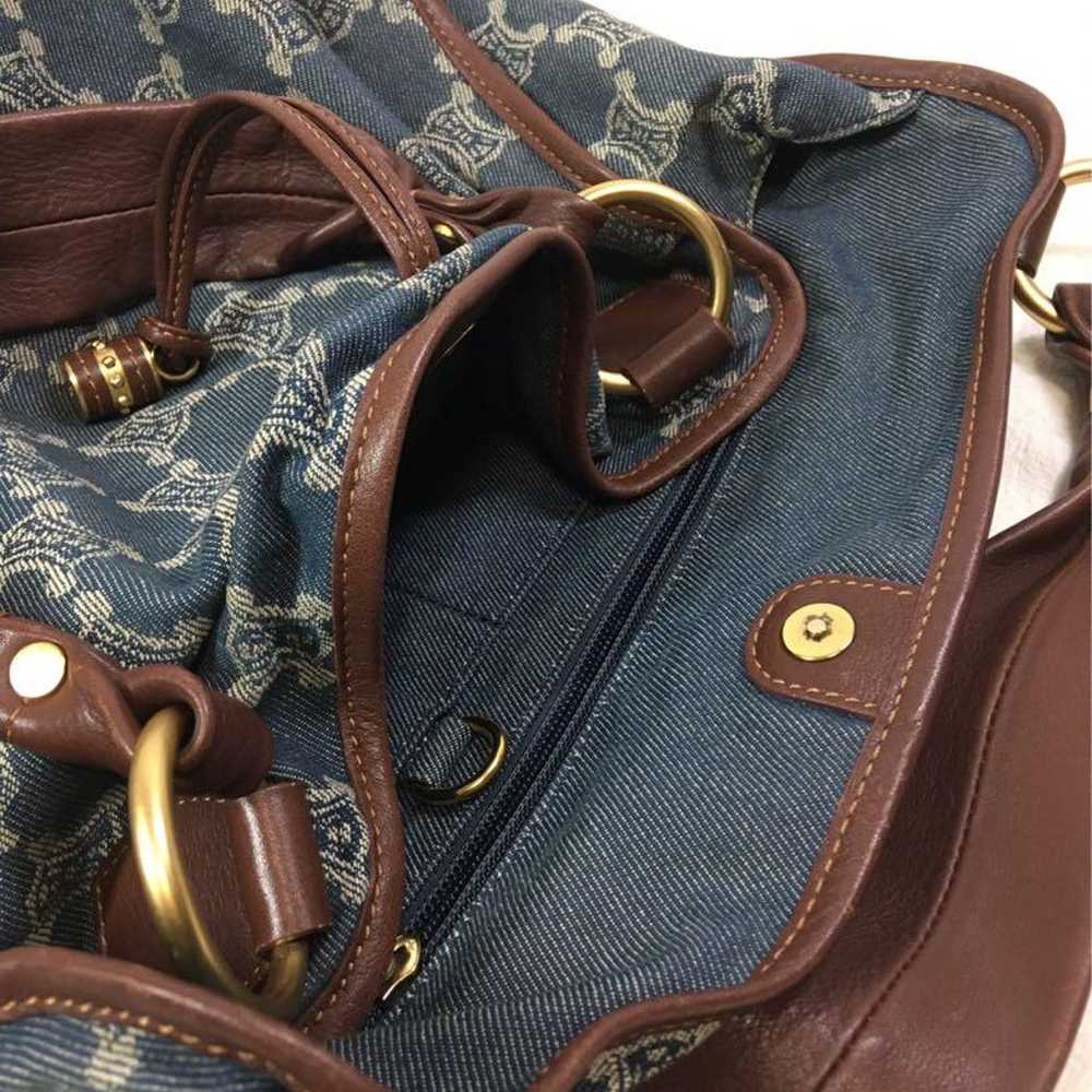 Beautiful item, Celine Macadam denim shoulder bag… - image 8