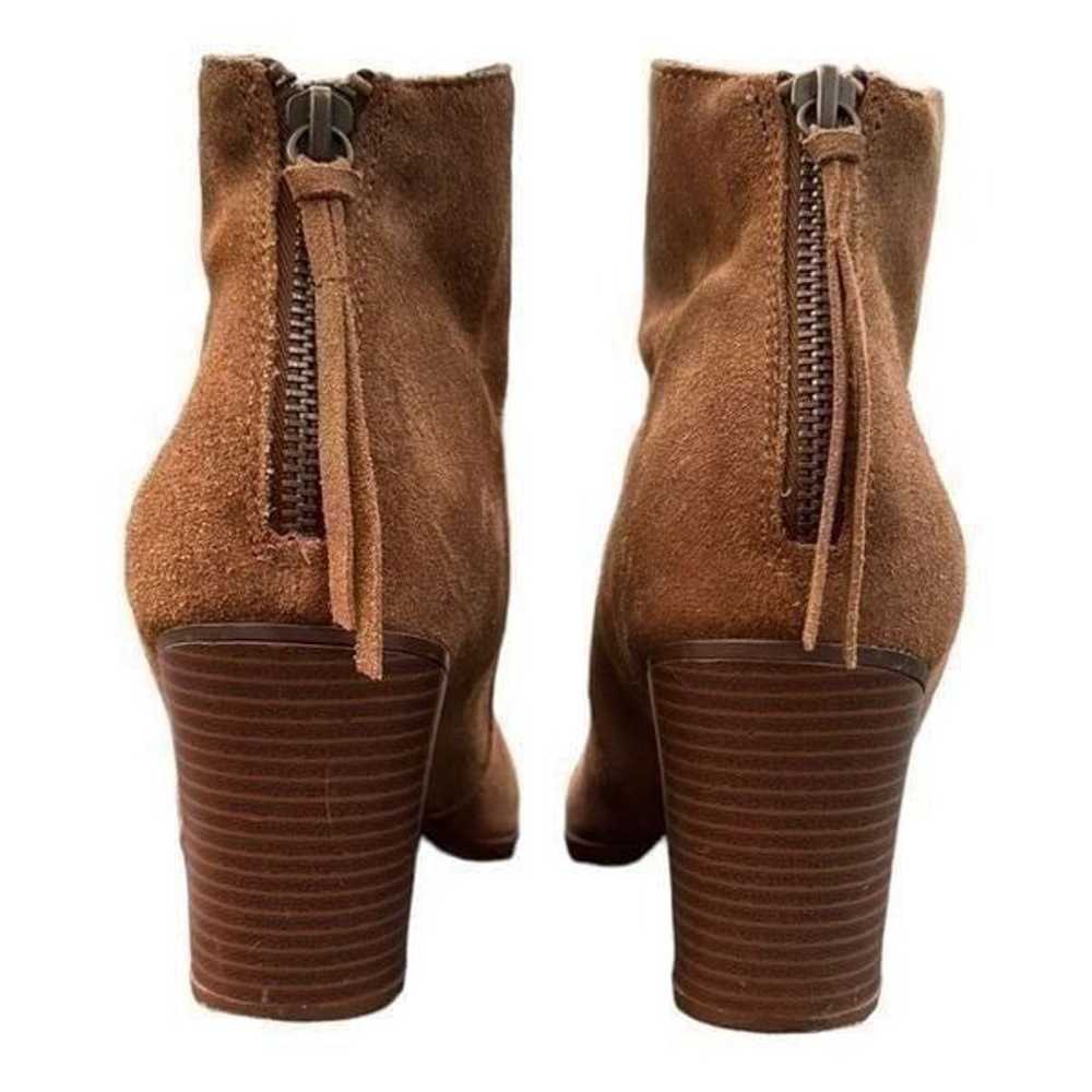 Nine West Mettyl1 brown leather suede brown heele… - image 9