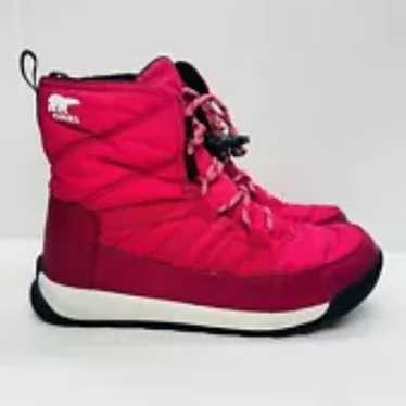 Sorel Whitney II Short Boots Youth Size 4 Fuchsia