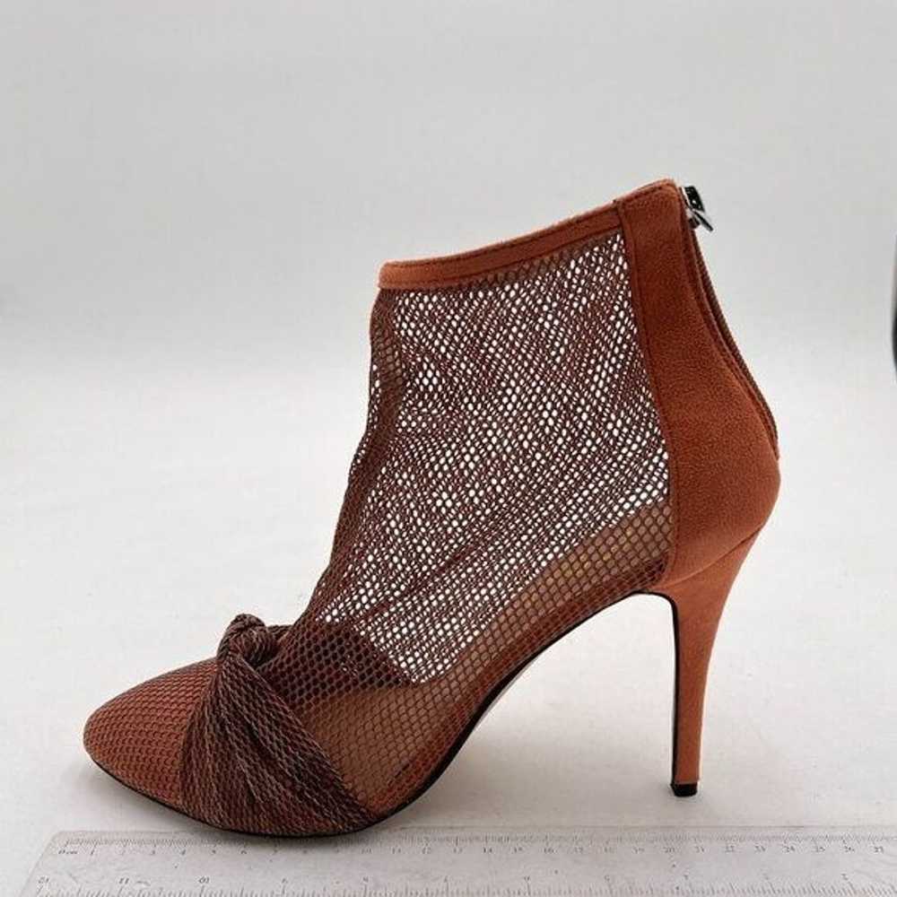 FSJ Brown Women Sexy Mesh closed Toe Pumps Gladia… - image 2