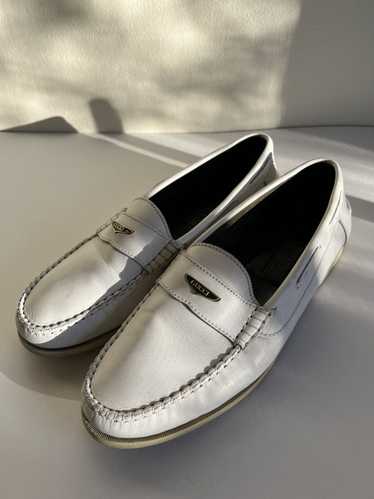 Gucci × Vintage Vintage White Gucci Loafers Size 4