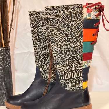 Socofy Vintage Bohemian Style Boots - image 1