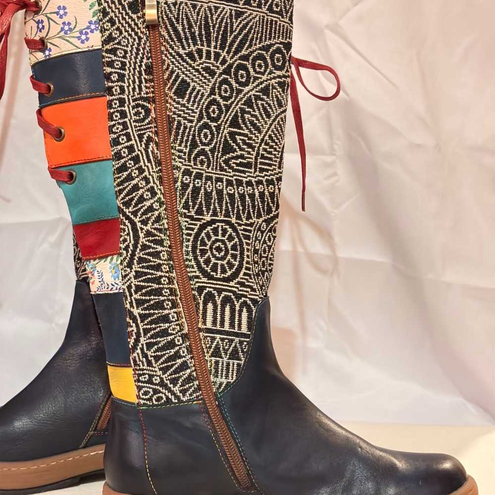 Socofy Vintage Bohemian Style Boots - image 5