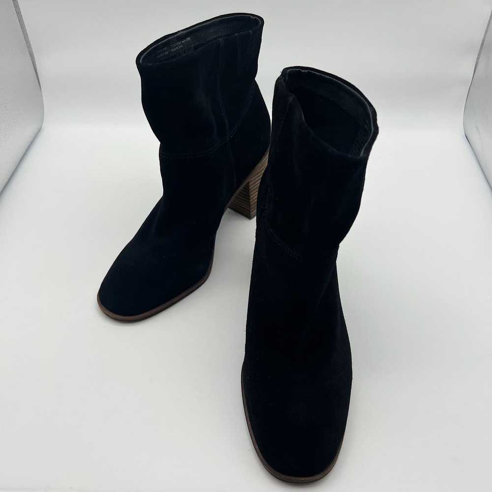 Lucky Brand Jicole Black Suede Bootie Size 9.5M - image 2