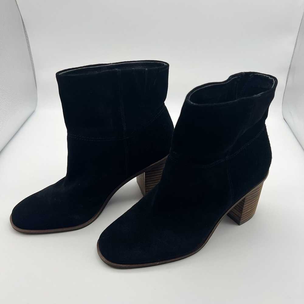 Lucky Brand Jicole Black Suede Bootie Size 9.5M - image 5