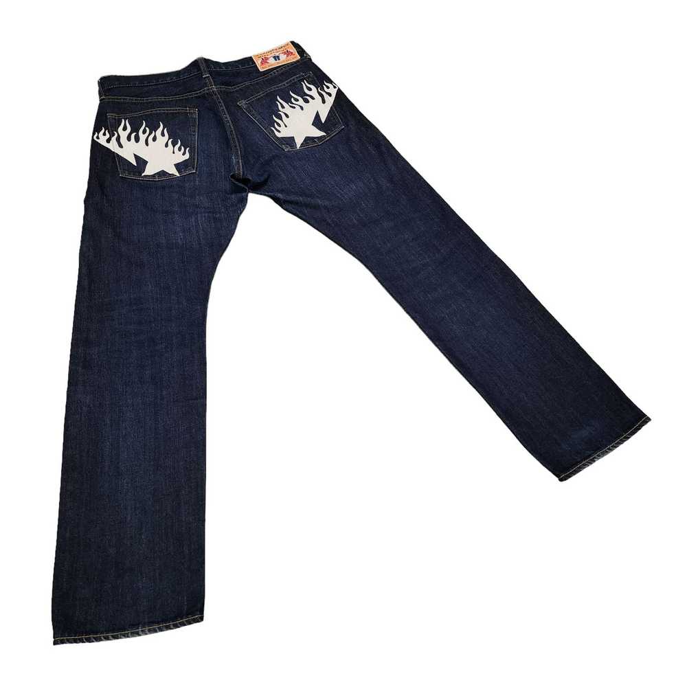 Bape Bape Jeans White Flame Sta Pockets DENIM - image 2