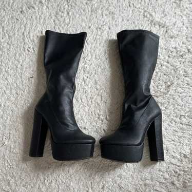 charlotte russe platform heel boots