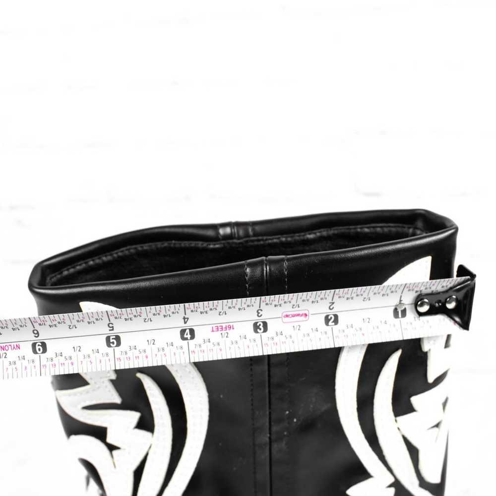 Azalea Wang Black White Faux Leather Cowboy Weste… - image 11