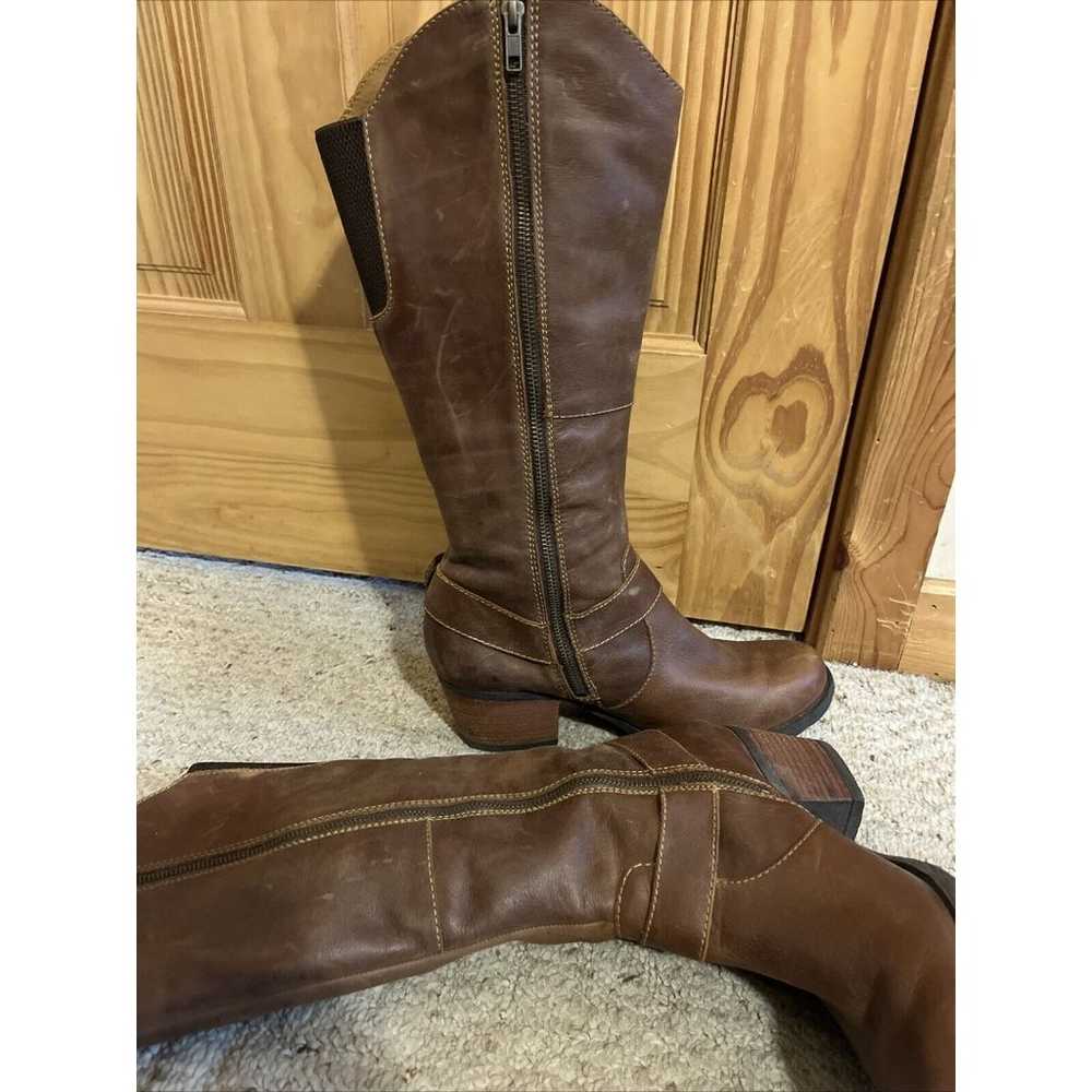 Born Women’s Loreza Leather Brown Riding Boots Si… - image 5