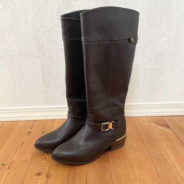 JELLY BEANS Dark Brown Long Boots with Buckle S E… - image 1