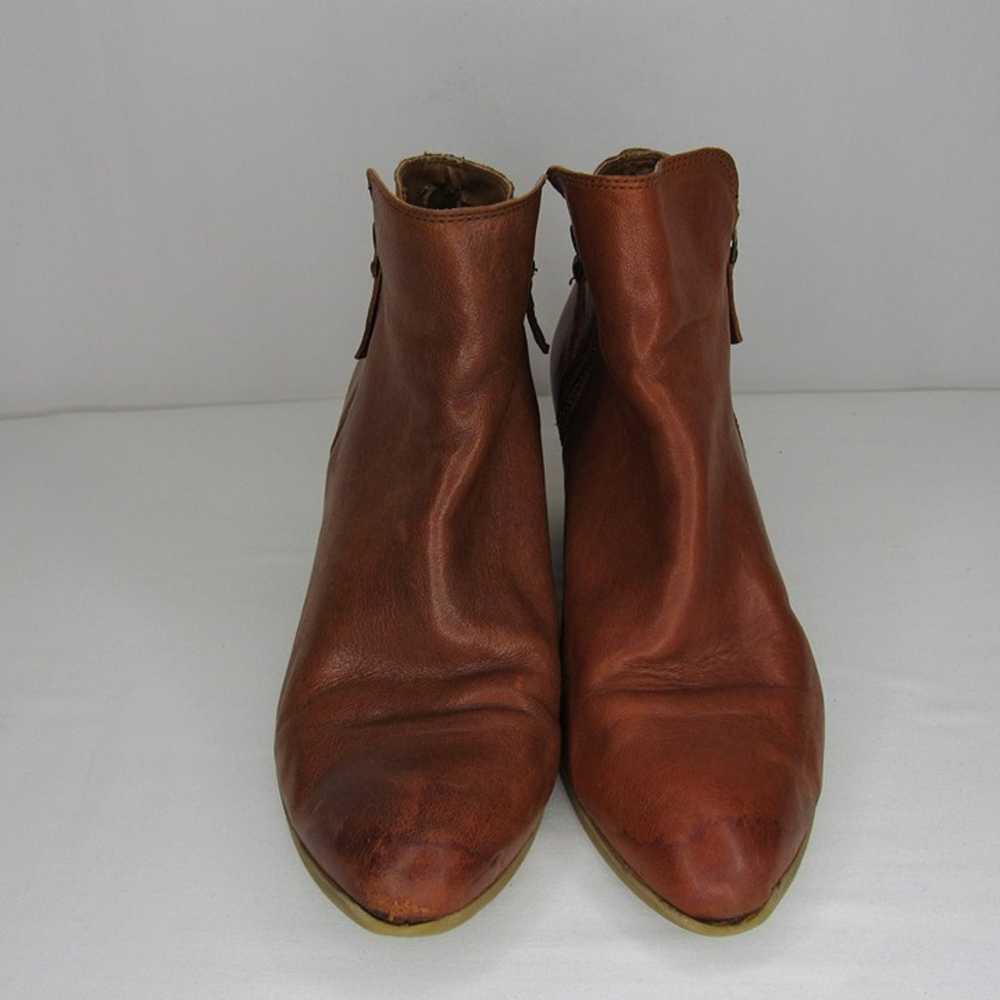 Frye Cognac Brown Leather JUDITH Double Zip Ankle… - image 2