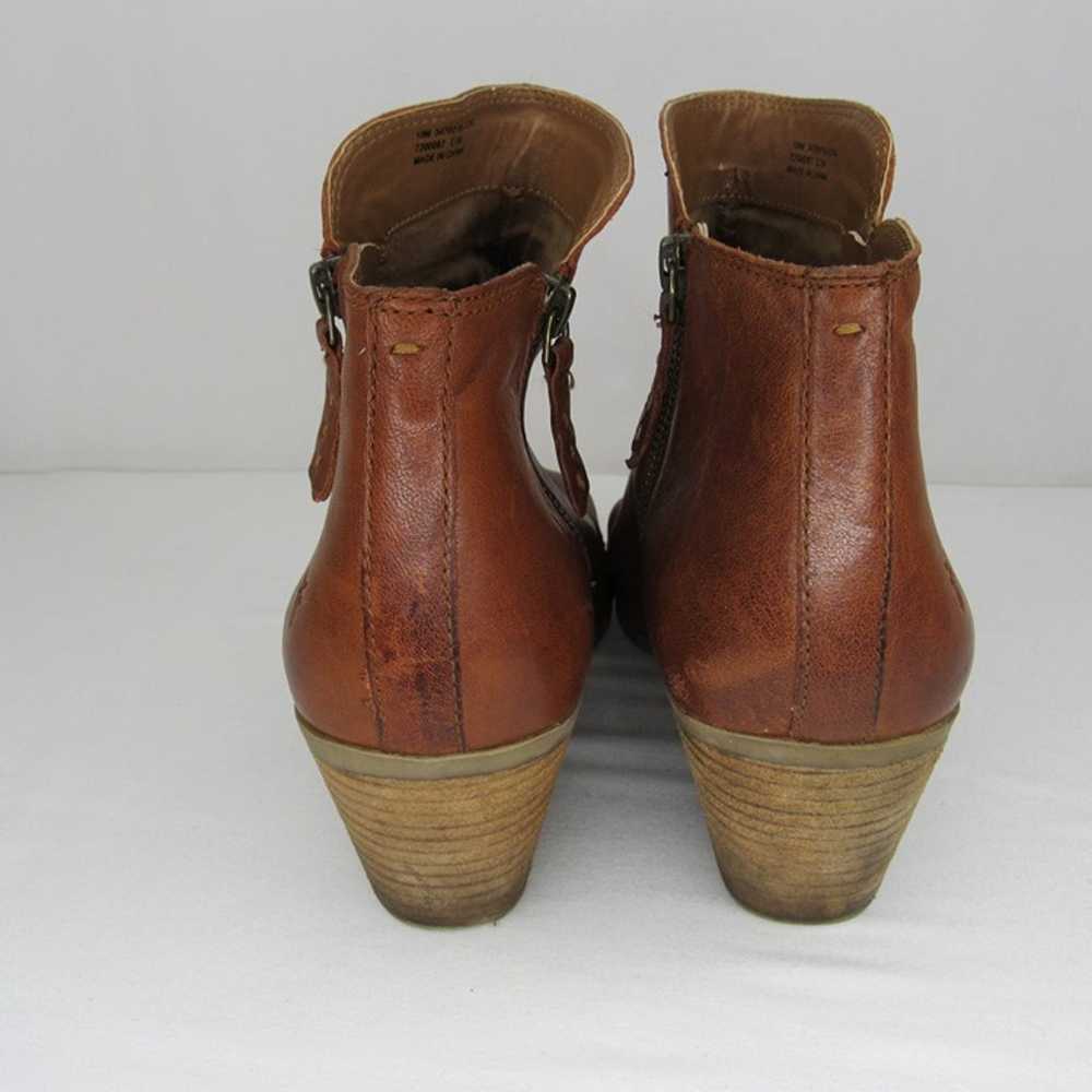 Frye Cognac Brown Leather JUDITH Double Zip Ankle… - image 4