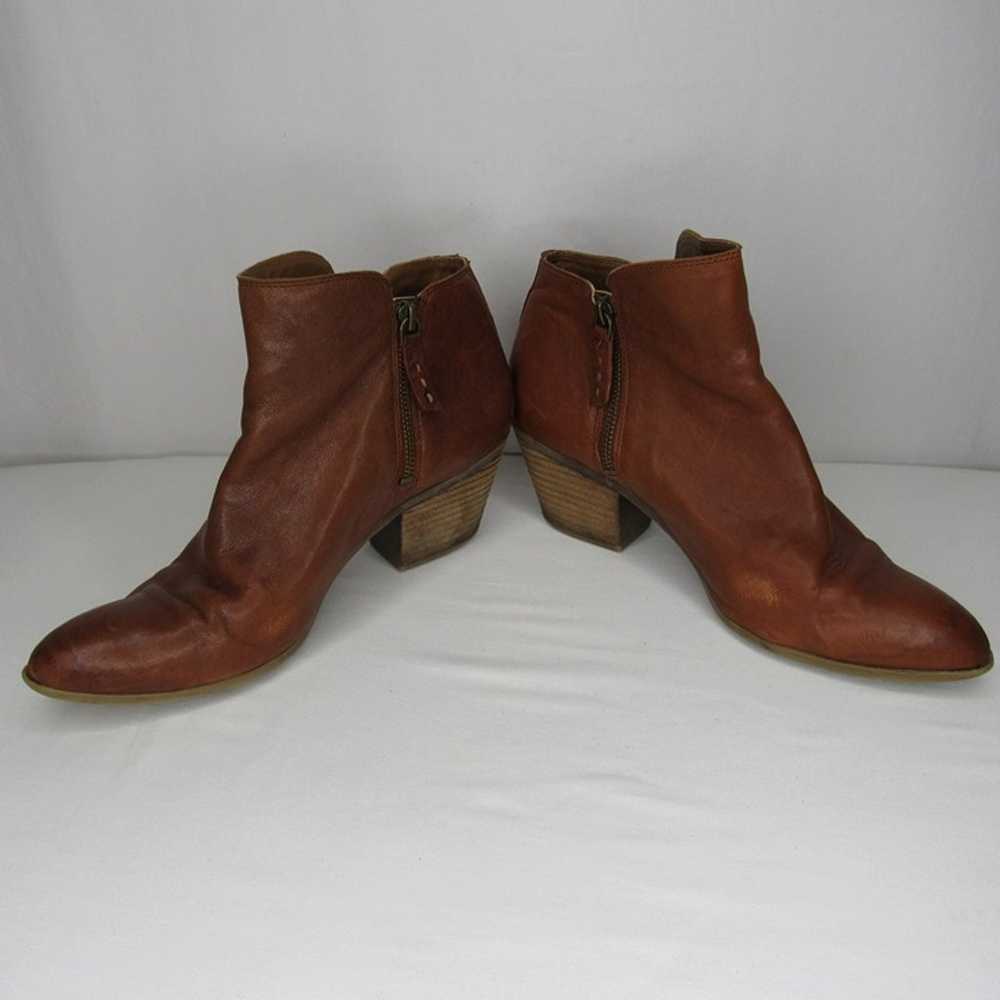 Frye Cognac Brown Leather JUDITH Double Zip Ankle… - image 6