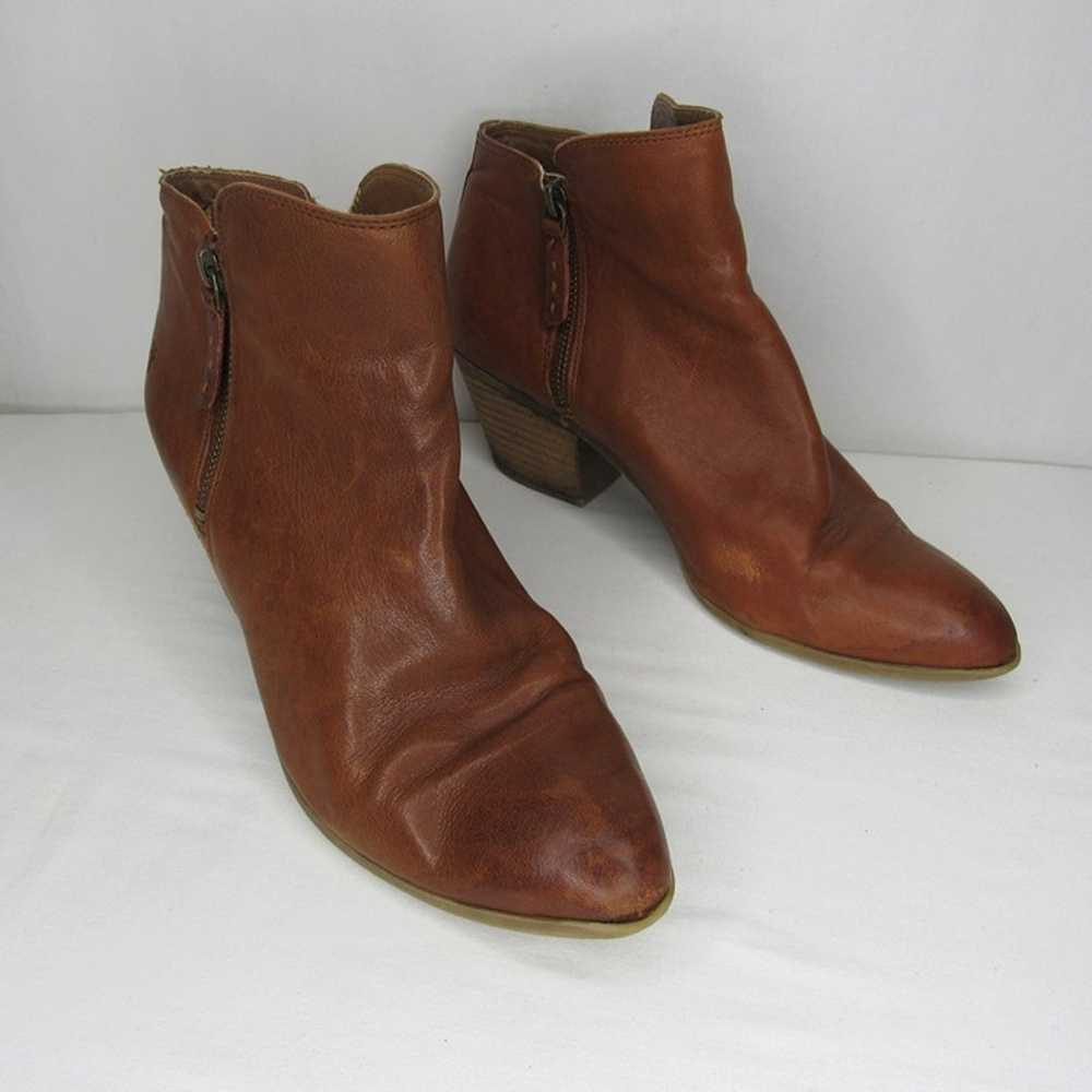 Frye Cognac Brown Leather JUDITH Double Zip Ankle… - image 7